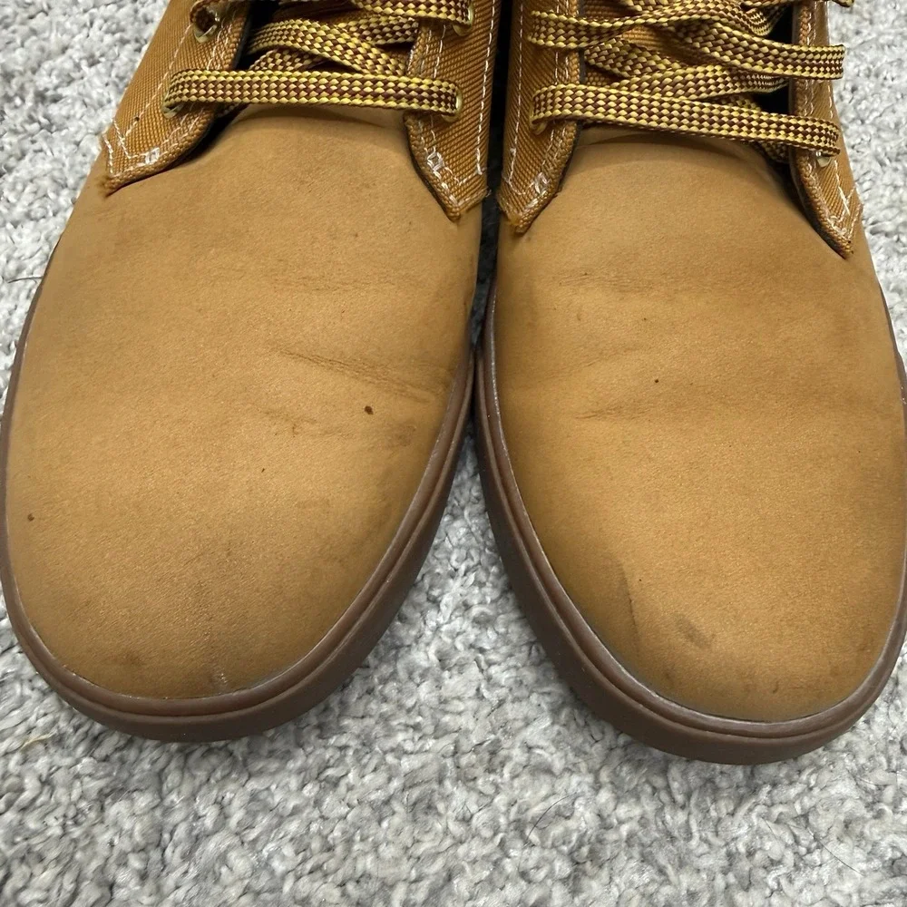 Timberland Earthkeepers Chukka Boots Wheat Nubuck Canvas Mens Size 10 A1115